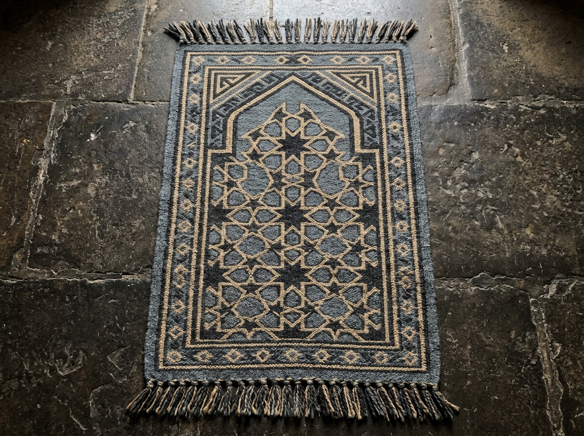 The Andalusia Flatweave in Warm Slate Grey